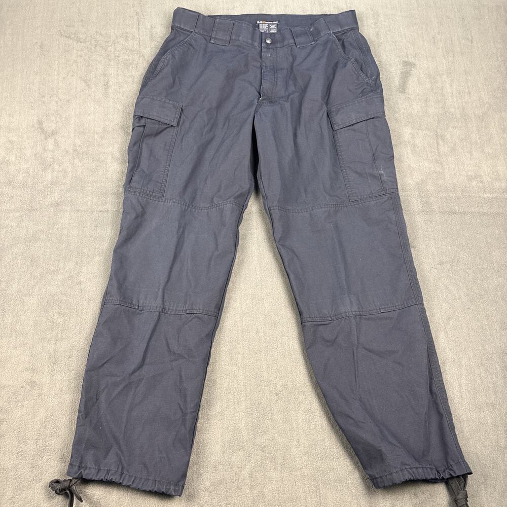 5.11 Tactical Pants Cargo Blue Style RN 109614 Ripstop STRETCH WAIST XL